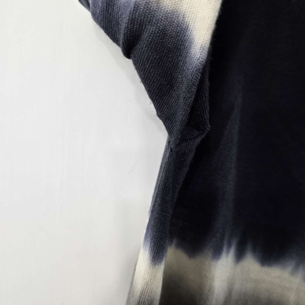 Elena Berton Virgin Wool Ombre Dip Tie Dye Long Sleeve Cowl Turtleneck Dress XL - Picture 5 of 14